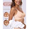 imageHORISUN Womens Bras Comfortable Wireless Push Up Bra Seamless Full Coverage No Underwire Bralettes for Women with SupportNude