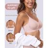 imageHORISUN Womens Bras Comfortable Wireless Push Up Bra Seamless Full Coverage No Underwire Bralettes for Women with SupportPink
