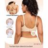 imageHORISUN Wireless T Shirt Bra Seamless Push Up Bralette Full Coverage V Neck Comfortable Bras for WomenNew Nude