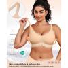imageHORISUN Wireless T Shirt Bra Seamless Push Up Bralette Full Coverage V Neck Comfortable Bras for WomenNew Nude