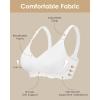 imageHORISUN Wireless T Shirt Bra Seamless Push Up Bralette Full Coverage V Neck Comfortable Bras for WomenWhite