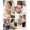 imageHORISUN No Underwire Full Coverage Bra V Neck Mesh Lace Bralette Back Fat Coverage Wireless Bras for WomenPure White