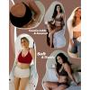 imageHORISUN Comfortable Seamless Full Coverage Bra for Women Wireless Bras with Soft Support Regular and Plus SizeBurgundy Red