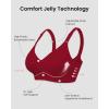 imageHORISUN Comfortable Seamless Full Coverage Bra for Women Wireless Bras with Soft Support Regular and Plus SizeBurgundy Red