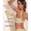 imageHORISUN Womens Wireless Comfortable Bra Seamless Bras No Underwire Push Up Deep V Scalloped Bralettes with SupportNude