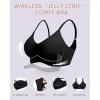 imageHORISUN Women Bras Push Up Wireless Plus Size No Underwire Black XXLarge