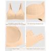imageHORISUN Seamless Everyday Bra with Support Wireless Bras for Women Comfortable Push Up Bra No Underwire Pink Nude 3XL