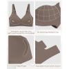 imageHORISUN Wireless Bra for Women Seamless Bra Underoutfit Comfort Shaping Bra V Neck T Shirt Bra Coffee 3XL
