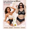 imageHORISUN Jelly Bra for Women No Underwire Full Coverage Wireless Support Comfortable Padded Bra with Support and Lift WhiteNude 42D