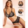 imageHORISUN Lace Jelly Bras for Women No Underwire Seamless Wireless V Neck Push Up No Wire Full Coverage BralettesBlacknude