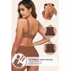 imageHORISUN Wireless Bras for Women Soft Comfortable No Underwire T Shirt Bra Seamless Full Coverage Bras with SupportBrown