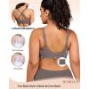 imageHORISUN Wireless T Shirt Bra Seamless Push Up Bralette Full Coverage V Neck Comfortable Bras for WomenNew Coffee
