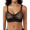 imageHORISUN Lace Jelly Bras for Women No Underwire Seamless Wireless V Neck Push Up No Wire Full Coverage BralettesBlacknude