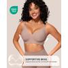 imageHORISUN Comfortable Seamless Full Coverage Bra for Women Wireless Bras with Soft Support Regular and Plus SizeDusty Rose