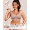 imageHORISUN Comfortable Seamless Full Coverage Bra for Women Wireless Bras with Soft Support Regular and Plus SizeDusty Rose