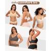 imageHORISUN Wireless Bralettes Comfort T Shirt Bra Seamless Plunge Bras for Women Push Up Bra No Underwire Pink M