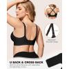 imageHORISUN Womens Wireless Push Up Bralette  No Underwire Scalloped VNeck Full Coverage Soft Support BraBlack