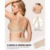 imageHORISUN Womens Wireless Push Up Bralette  No Underwire Scalloped VNeck Full Coverage Soft Support BraSkin