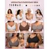 imageHORISUN Wireless Bras for Women Plus Size Full Coverage Supportive Bra Seamless Comfortable Bras for Large BreastsNude