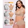 imageHORISUN Wireless Bras for Women Plus Size Full Coverage Supportive Bra Seamless Comfortable Bras for Large BreastsNude